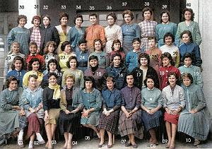 COLLEGE MODERNE DE JEUNES FILLES 1957 3 EME